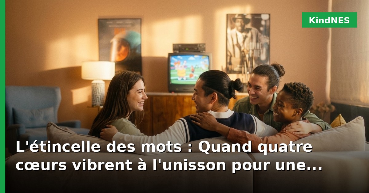 L'étincelle des mots : Quand quatre cœurs vibrent à l'unisson pour une histoire partagée