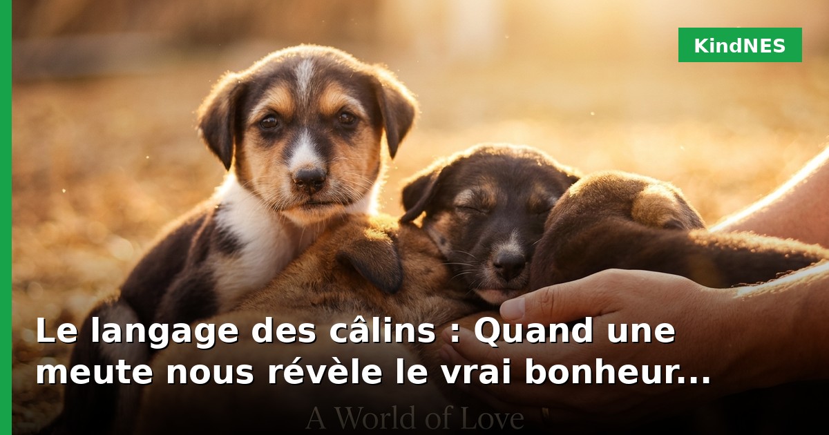 Le langage des câlins : Quand une meute nous révèle le vrai bonheur