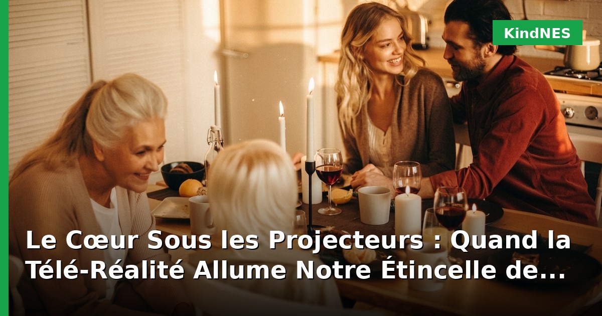 Le Cœur Sous les Projecteurs : Quand la Télé-Réalité Allume Notre Étincelle de Bienveillance
