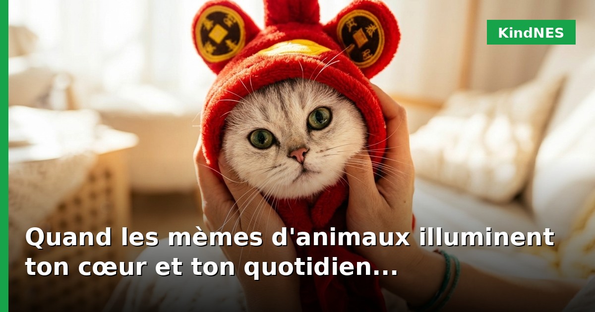 Quand les mèmes d'animaux illuminent ton cœur et ton quotidien