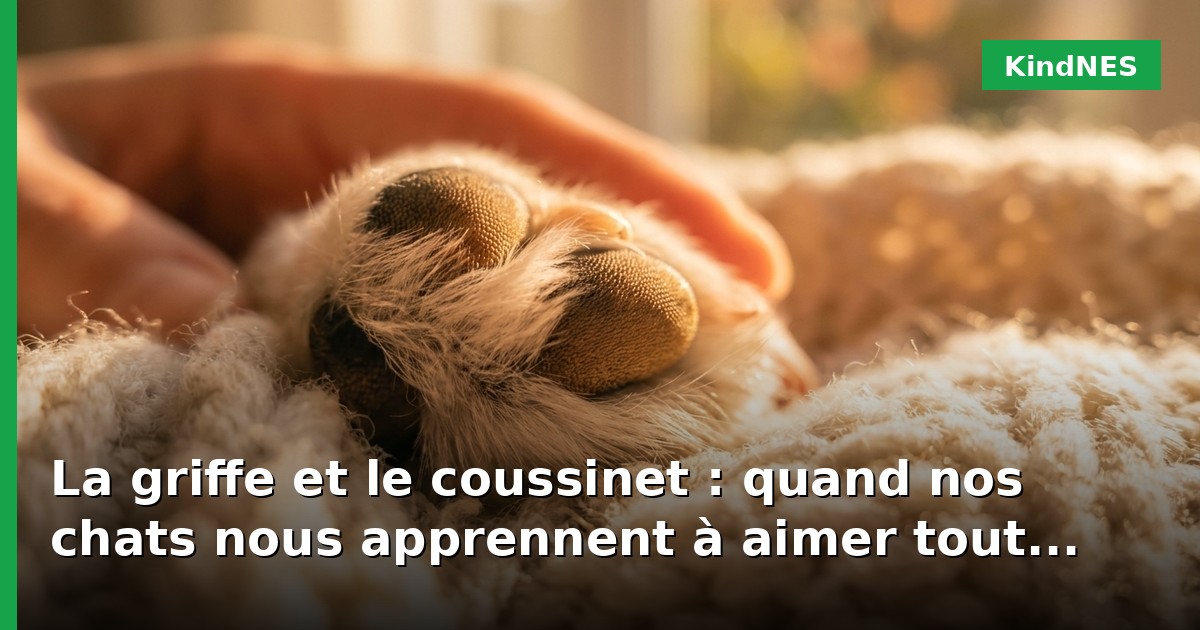 La griffe et le coussinet : quand nos chats nous apprennent à aimer tout entiers