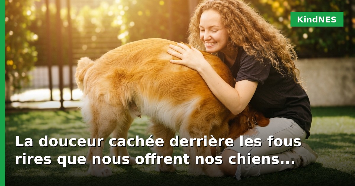 La douceur cachée derrière les fous rires que nous offrent nos chiens