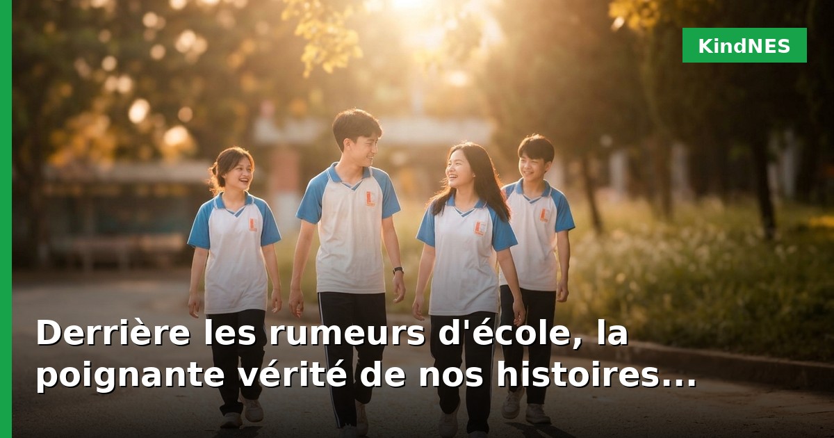 Derrière les rumeurs d'école, la poignante vérité de nos histoires humaines